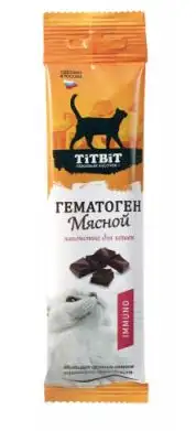 TiTBiT гематоген для кошек мясной immuno