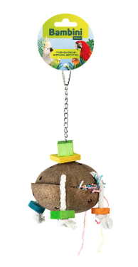 Bambini Pets игрушка для крупных попугаев "Кокосик"