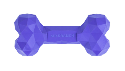 Купить mr.kranch игрушка для собак Кость дентальная diamond, лавандовая, с ароматом сливок