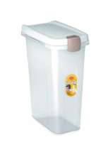 Stefanplast Прозрачный контейнер для корма для собак и кошек, с белой крышкой