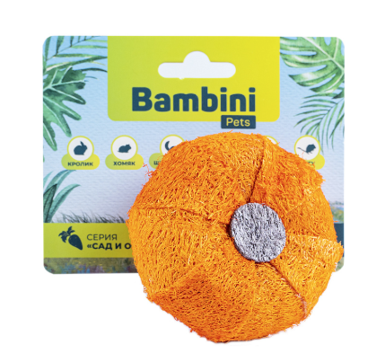 Купить bambini pets Игрушка для грызунов "Тыква" из люфы