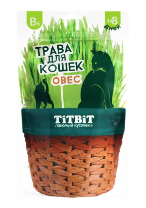 Купить titbit травка для кошек, овес