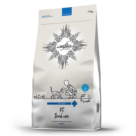 Купить craftia galena  cat renal care сухой корм для взрослых кошек при почечной недостаточности (СРОК ГОДНОСТИ ДО 16.10.2026)
