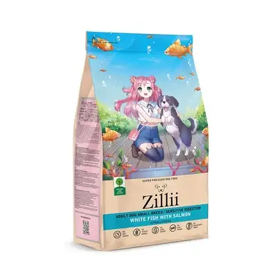 Купить zilli сухой корм для взрослых собак мелких пород с чувствительным пищеварением, белая рыба и лосось
