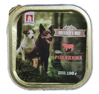 Купить Зоогурман breeder's way влажный корм для взрослых собак с говядиной (ламистер)