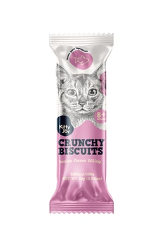 Купить kitty joy лакомство для кошек, хрустящие подушечки с начинкой со вкусом бонито