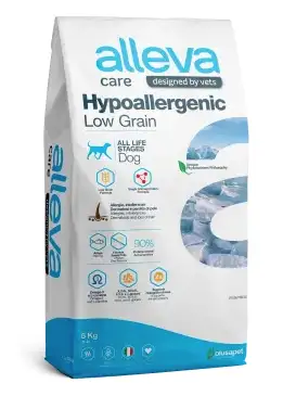 Alleva Care Dog Adult Hypoallergenic Low Grain сухой диетический гипоаллергенный корм для взрослых собак всех пород для снижения пищевой непереносимости