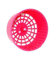 №1 игрушка для грызунов колесо пластиковое, розовое