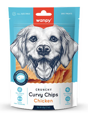 Купить wanpy dog лакомство для собак «хрустящие чипсы» из курицы