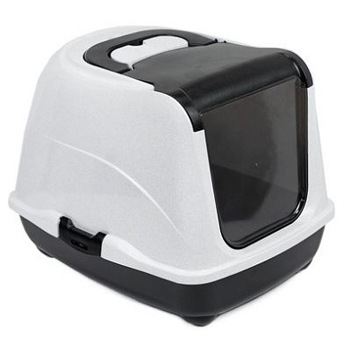 Купить yami-yami туалет закрытый с дверцей для кошек, черный