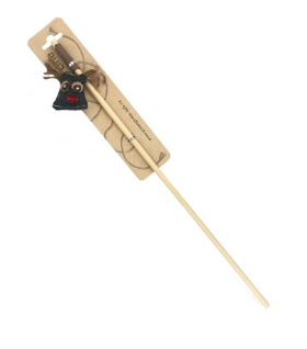 ZOOexpress ЭкоLine удочка для кошек деревянная "Сова"