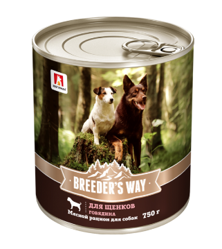 Зоогурман Breeder's Way консервы для щенков с говядиной