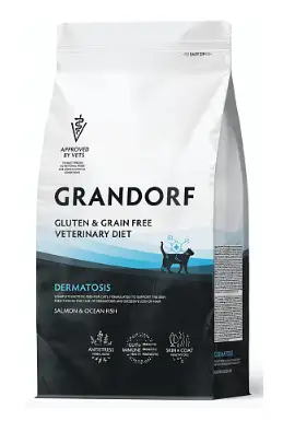 Купить grandorf veterinary diet cat dermatosis полнорационный диетический сухой корм для кошек с заболеваниями кожи срок годности до 15.11.26