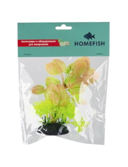 Купить homefish Кальдезия разноцветная растение для аквариума пластиковое с грузом