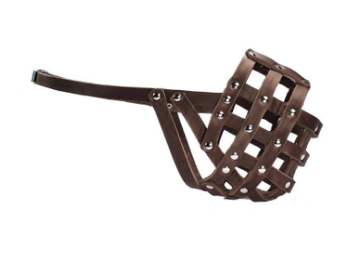 Купить yami-yami амуниция намордник кожаный для собак, коричневый