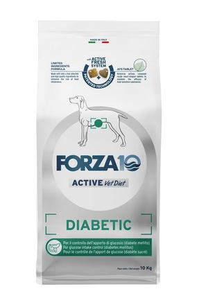 Купить forza10 active vetdiet diabetic all size сухой диетический корм для взрослых собак всех пород, при сахарном диабете, с рыбой