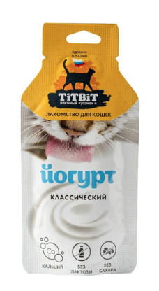 Купить titbit Лакомство для кошек Йогурт классический