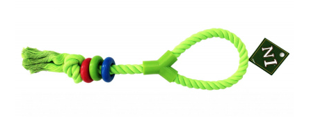 Купить №1 игрушка для собак Грейфер с петлей и цветным кольцом, зеленый