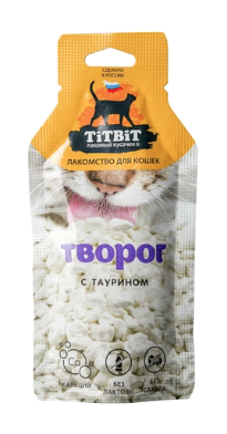 Купить titbit Лакомство для кошек Творог с таурином
