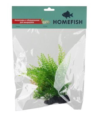HOMEFISH Риччия растение для аквариума пластиковое с грузом