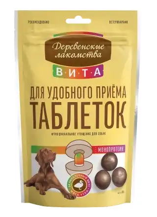 Купить Деревенские лакомства ВИТА лакомство для собак для удобного приёма таблеток, утка