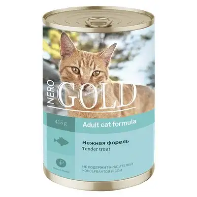 Купить nero gold консервы для кошек "Нежная форель"