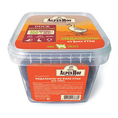 AlpenHof лакомство для мелких собак Медальоны из филе утки