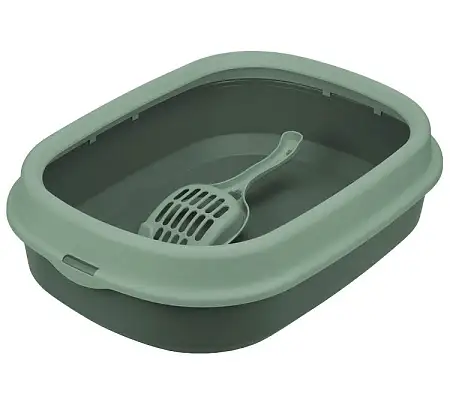 Купить Лоток для кошек ЛЯ-МУРР с низким бортом + подарок (совок) нефритовый