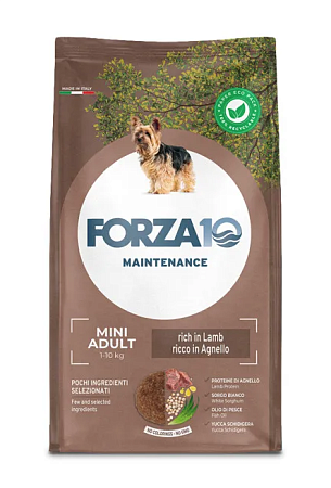 Купить forza10 maintenance dog adult small/medium сухой корм для взрослых собак мелких пород, ягненок с рисом