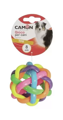 Camon игрушка для собак мяч цветной плетеный