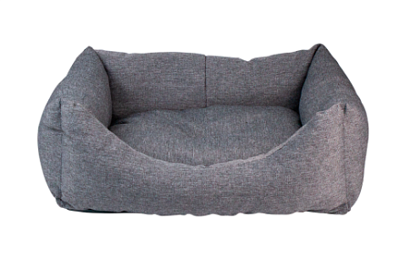 Купить zooexpress лежанка пухлик «nord» для кошек и собак мебельная ткань, бежевый