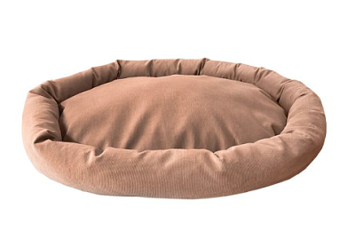 HOMEPET Микровелюр Golden stone лежак карамельный для собак и кошек