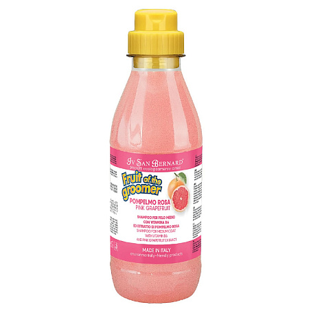 Купить iv san bernard fruit of the groomer pink grapefruit Шампунь для собак и кошек для шерсти средней длины с витаминами