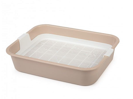 Купить Альта Мурка Лоток для кошек с сеткой бежевый