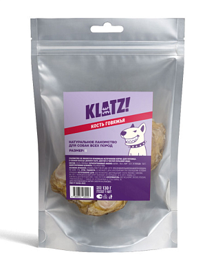 KLATZ! лакомство для взрослых собак всех пород "Кость говяжья" S