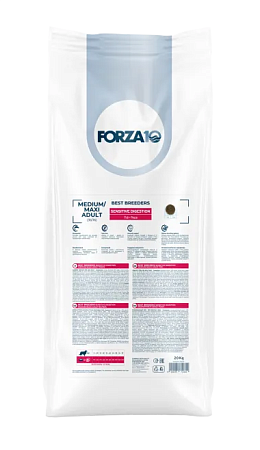 Купить forza10 best breeders medium/maxi adult sensitive digestion сухой корм для взрослых собак средних и крупных пород при чувствительном пищеварении, с рыбой