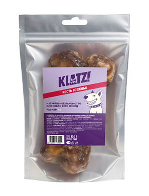 KLATZ! лакомство для взрослых собак всех пород "Кость говяжья" XS