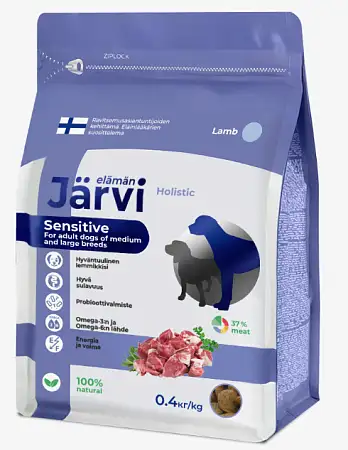 Купить jarvi сухой корм для взрослых собак средних и крупных пород с чувствительным пищеварением со вкусом ягнёнка срок до 30.11.26