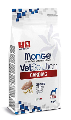 Monge VetSolution Dog Cardiac сухой корм для взрослых собак всех пород при заболеваниях сердца