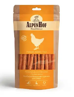 AlpenHof лакомство для собак средних и крупных пород Колбаски баварские куриные
