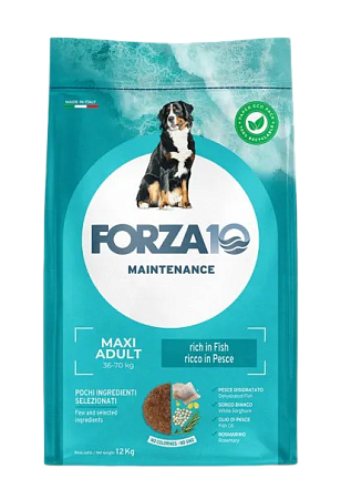 Купить forza10 maintenance maxi adult сухой корм для взрослых собак крупных пород с рыбой