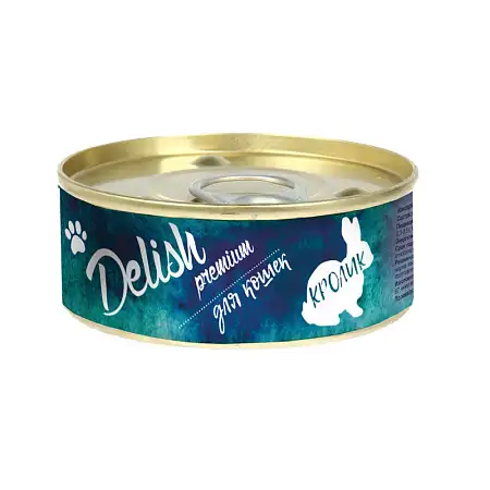 Купить delish premium консервы для кошек кролик
