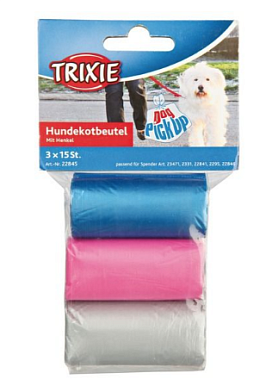Trixie Пакеты для уборки за собаками цветные