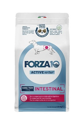Forza10 Active VetDiet INTESTINAL mini/toy сухой диетический корм для взрослых собак мелких пород, при заболеваниях желудочно-кишечного тракта