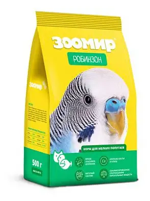 ЗООМИР Робинзон сухой корм для мелких попугаев 
