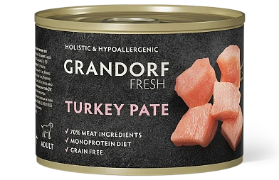 GRANDORF FRESH Консервы для собак паштет из индейки