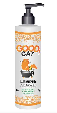 GOOD CAT Шампунь для кошек с длинной шерстью, распутывает и ухаживает