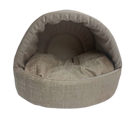 Купить homepet indigo latte №1 домик эстрада бежево-золотистый для собак и кошек