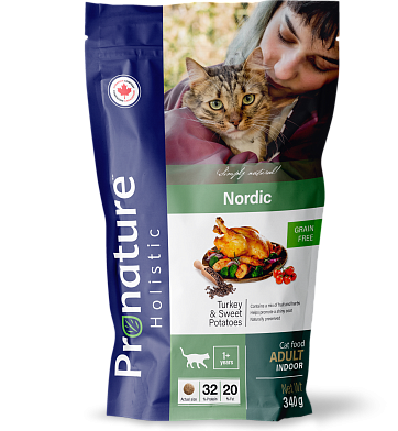 Pronature Holistic Nordic GF сухой корм для взрослых кошек, беззерновой, индейка