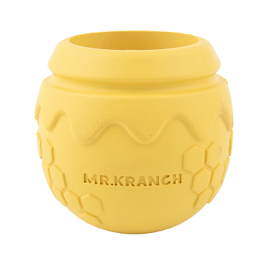 Mr.Kranch игрушка для собак Горшочек меда с ароматом сливок, желтая